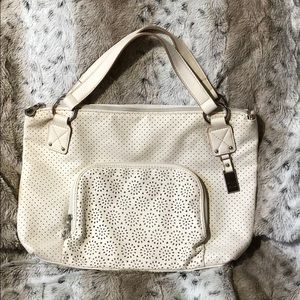 Relic white/cream shoulder purse